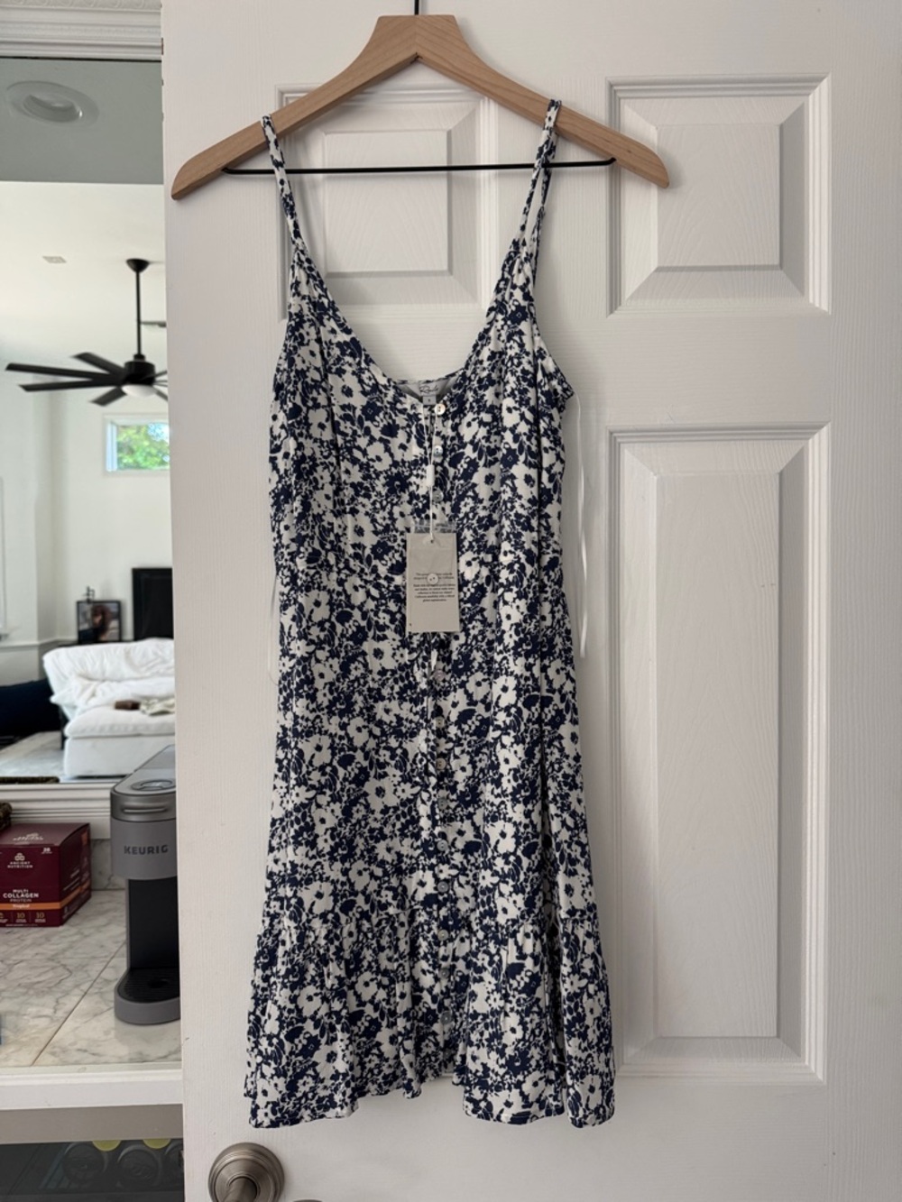 Rails Blue & White Floral Mini Sundress - Picture 4 of 10